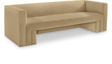 Henson Camel Velvet Sofa 665Camel-S Meridian Furniture