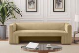 Henson Camel Velvet Sofa 665Camel-S Meridian Furniture