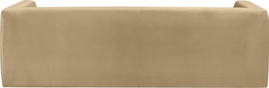 Henson Camel Velvet Sofa 665Camel-S Meridian Furniture