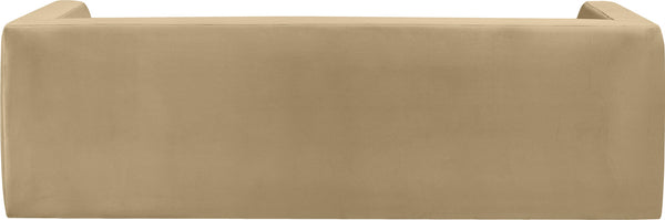 Henson Camel Velvet Sofa 665Camel-S Meridian Furniture