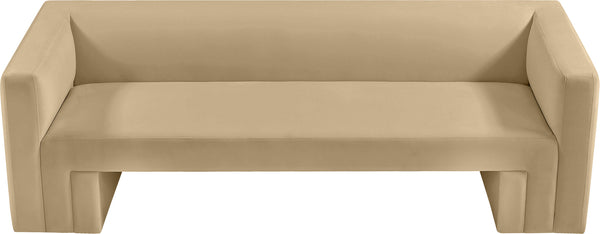 Henson Camel Velvet Sofa 665Camel-S Meridian Furniture