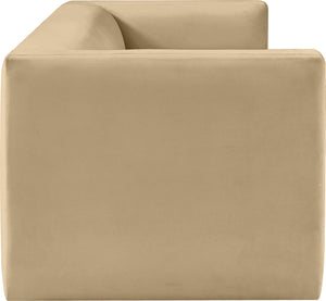 Henson Camel Velvet Sofa 665Camel-S Meridian Furniture