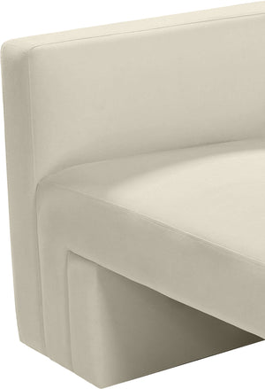 Henson Cream Velvet Chair 665Cream-C Meridian Furniture
