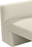 Henson Cream Velvet Chair 665Cream-C Meridian Furniture