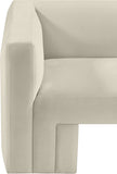 Henson Cream Velvet Chair 665Cream-C Meridian Furniture