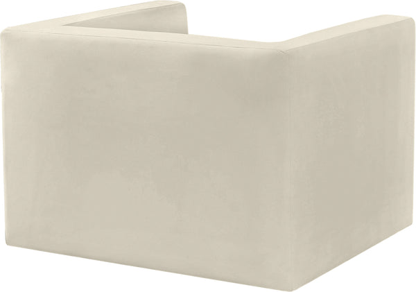 Henson Cream Velvet Chair 665Cream-C Meridian Furniture