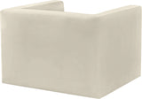 Henson Cream Velvet Chair 665Cream-C Meridian Furniture