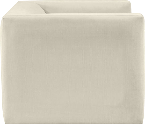 Henson Cream Velvet Chair 665Cream-C Meridian Furniture