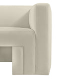 Henson Cream Velvet Chair 665Cream-C Meridian Furniture