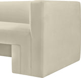 Henson Cream Velvet Chair 665Cream-C Meridian Furniture