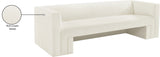 Henson Cream Velvet Sofa 665Cream-S Meridian Furniture