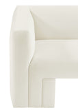 Henson Cream Velvet Sofa 665Cream-S Meridian Furniture