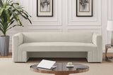 Henson Cream Velvet Sofa 665Cream-S Meridian Furniture