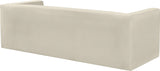 Henson Cream Velvet Sofa 665Cream-S Meridian Furniture