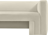 Henson Cream Velvet Sofa 665Cream-S Meridian Furniture