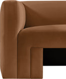 Henson Saddle Velvet Chair 665Saddle-C Meridian Furniture