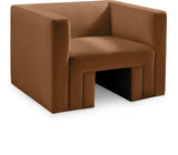 Henson Saddle Velvet Chair 665Saddle-C Meridian Furniture