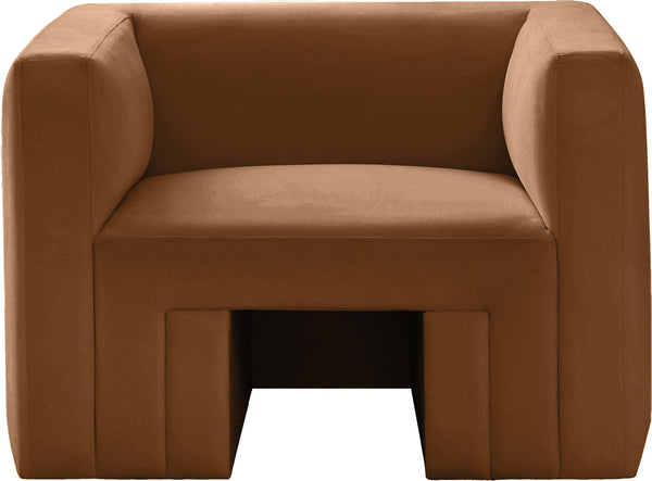 Henson Saddle Velvet Chair 665Saddle-C Meridian Furniture