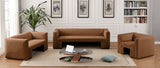 Henson Saddle Velvet Sofa 665Saddle-S Meridian Furniture