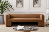 Henson Saddle Velvet Sofa 665Saddle-S Meridian Furniture