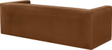 Henson Saddle Velvet Sofa 665Saddle-S Meridian Furniture