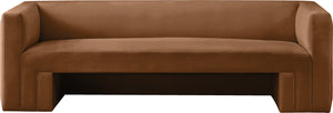 Henson Saddle Velvet Sofa 665Saddle-S Meridian Furniture