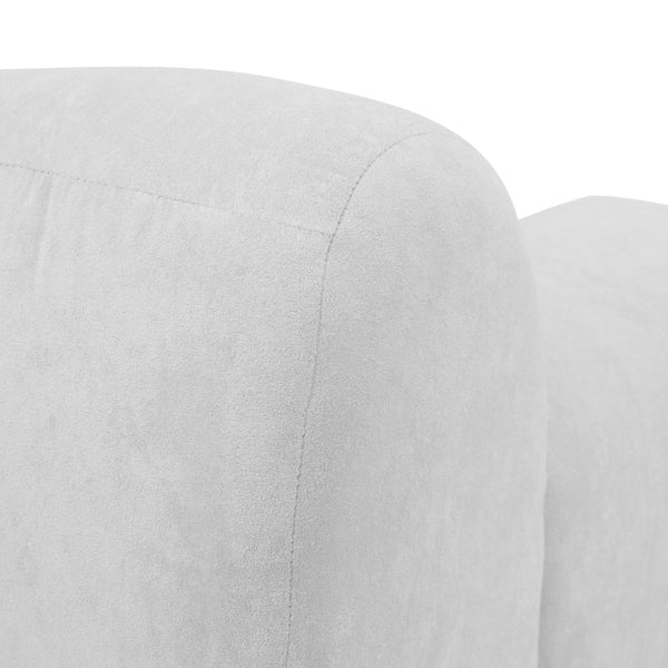 English Elm Wide Chenille Accent Chair Oversized Cozy Seat for Bedroom Living or Studio Spaces Beige W5385P433247