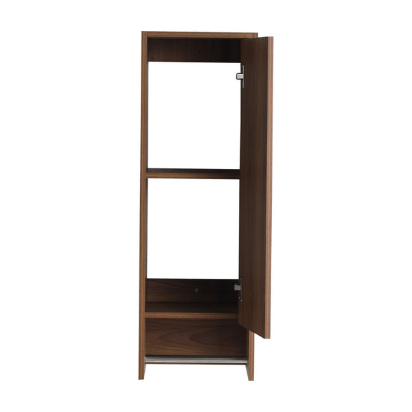 English Elm 12 Inch Wall Mounted Storage Cabinet Soft Close Door Ebony Wood Finish Bathroom W1972P457984