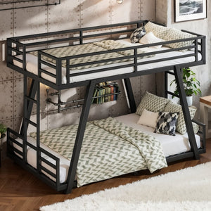 English Elm Double Twin House Bed Pine Wood Frame Kids Playhouse Bunk with Storage Drawers W5305S00062
