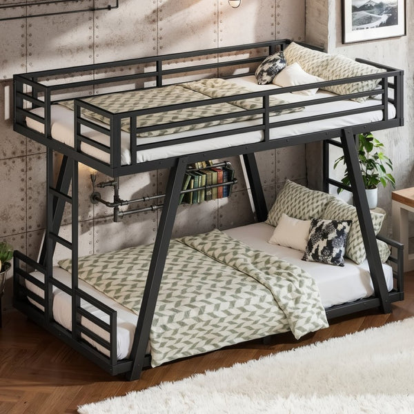 English Elm Double Twin House Bed Pine Wood Frame Kids Playhouse Bunk with Storage Drawers W5305S00062