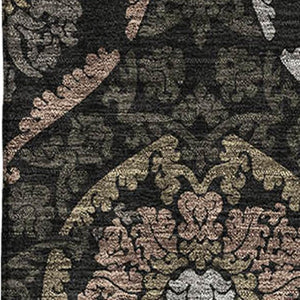 HomeRoots 9' X 12' Medallion Area Rug - Washable, Stain-Resistant, UV-Protected for Stylish Living Spaces 666052