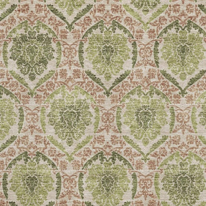 HomeRoots 9' X 12' Olive Green & Copper Medallion Area Rug - Washable, UV Protected, Stain Resistant Design! 666154
