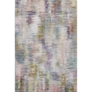 HomeRoots 8' X 10' Plum Gold Ivory Abstract Area Rug - Stylish, Washable, UV Protected, Perfect for Busy Homes! 666207