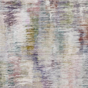 HomeRoots 8' X 10' Plum Gold Ivory Abstract Area Rug - Stylish, Washable, UV Protected, Perfect for Busy Homes! 666207