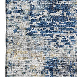 HomeRoots 8' X 10' Modern Abstract Washable Area Rug – Durable, Stain Resistant with UV Protection for Homes 666225