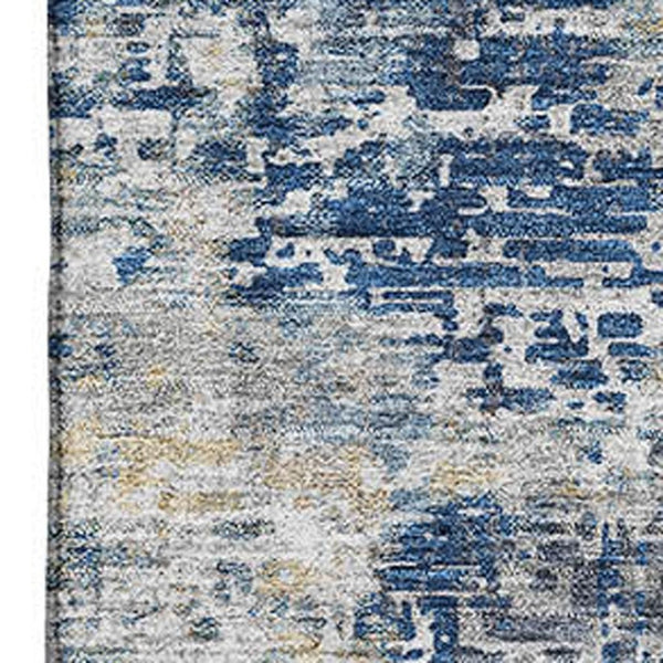HomeRoots 8' X 10' Modern Abstract Washable Area Rug – Durable, Stain Resistant with UV Protection for Homes 666225