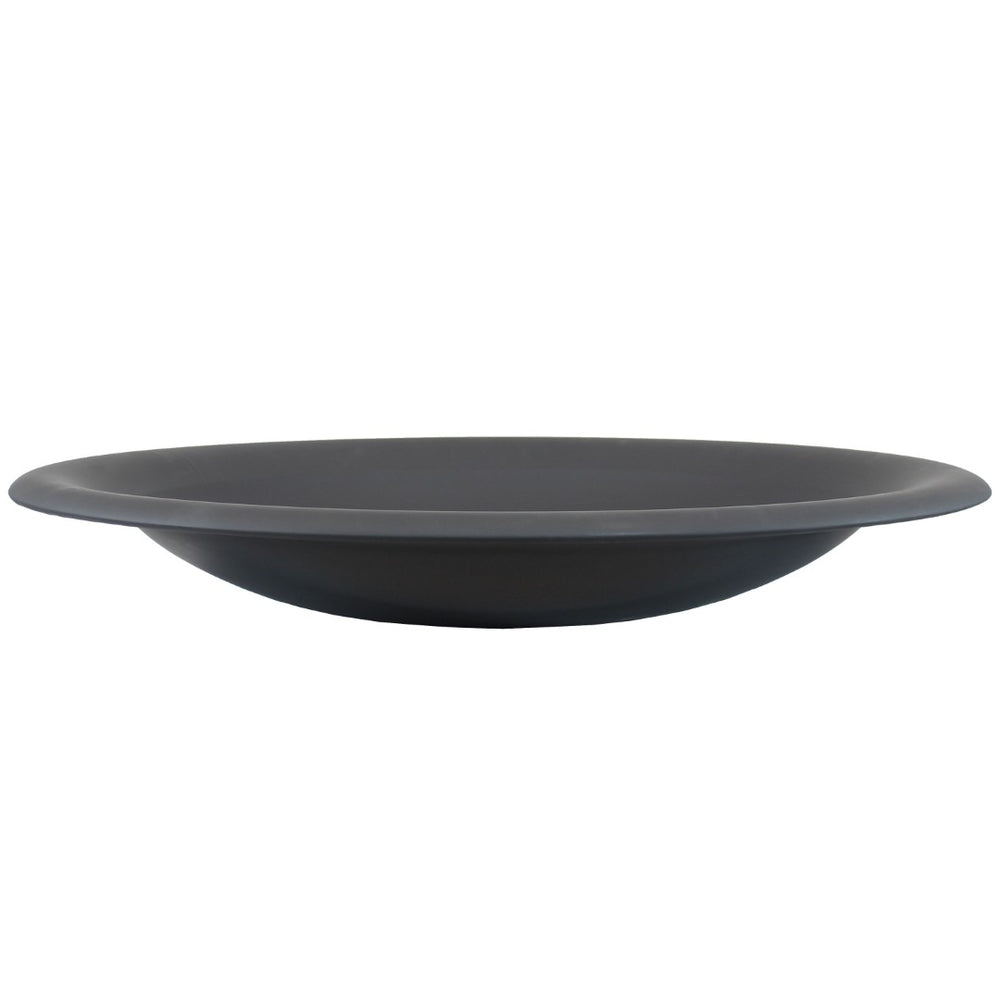 HomeRoots 33" Black Steel Fire Pit – Durable Wood Burner for Cozy Gatherings, Modern Design & Outdoor Ambiance 666313