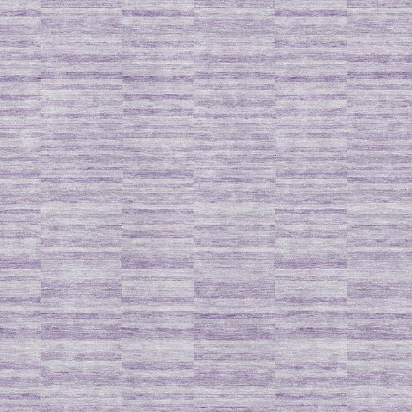 HomeRoots 5' X 8' Washable Plum and Ivory Striped Area Rug with UV Protection for Stylish and Durable Living Spaces 666328