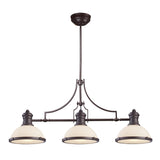 Chadwick 47'' Wide 3-Light Linear Chandelier - Oiled Bronze 66635-3 Elk Lighting