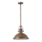 Chadwick 17'' Wide 1-Light Pendant - Antique Copper 66644-1 Elk Lighting