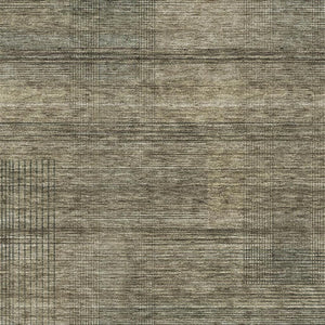 HomeRoots 5' X 8' Striped Area Rug in Brown, Beige & Gray - Washable, UV-Protected, Perfect for Busy Homes! 666454
