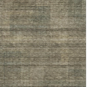 HomeRoots 10' Striped Washable Area Rug in Brown, Beige & Gray - UV Protection for Easy Care & Durability 666458