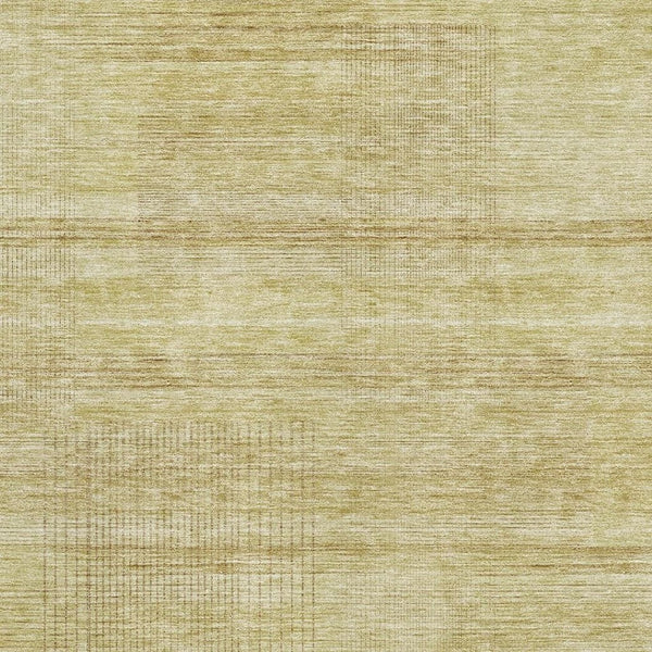 HomeRoots 8' X 10' Gold & Beige Striped Washable Area Rug - Durable, UV-Protected Design for Busy Homes! 666462