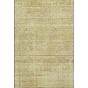 HomeRoots 10' Gold and Beige Striped Washable Area Rug with UV Protection for Stylish, Durable Living Spaces 666464