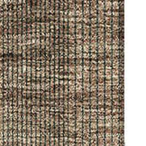 HomeRoots 9' X 12' Stylish Rust and Gray Striped Washable Area Rug with UV Protection for High-Traffic Homes 666493