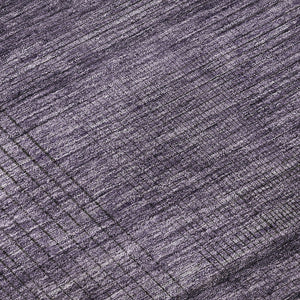 HomeRoots 10' X 14' Plush Plum & Gray Striped Washable Area Rug with UV Protection for Easy Maintenance & Style 666500