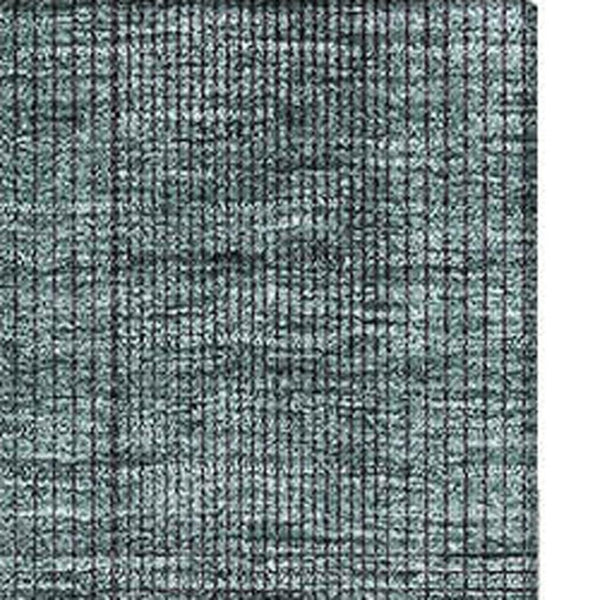 HomeRoots 8' X 10' Teal and Gray Striped Area Rug – Washable, UV-Protected, Durable & Stylish for Any Space! 666504