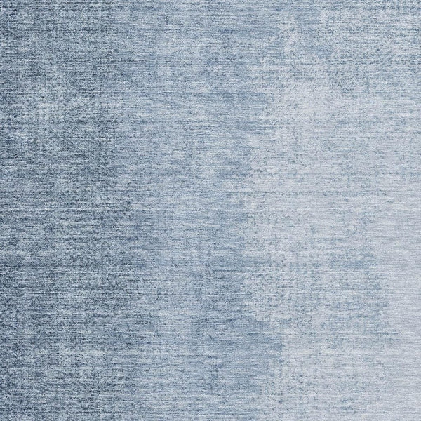 HomeRoots 9' X 12' Ombre Blue & Ivory Washable Area Rug with UV Protection for Stylish, High-Traffic Homes 666589