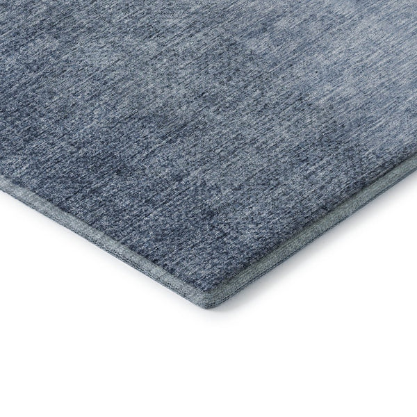 HomeRoots 10' Blue and Ivory Ombre Washable Area Rug - UV Protected, Durable, Stylish for Modern Living Spaces 666590