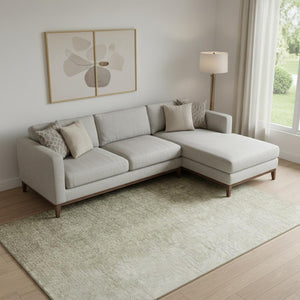 HomeRoots 9' X 12' Brown And Beige Ombre Area Rug – Washable, UV Protected, Perfect for High-Traffic Homes! 666595